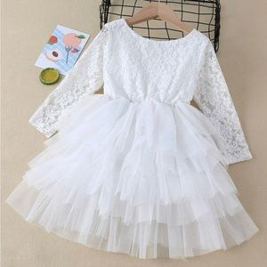 Toddler white dress